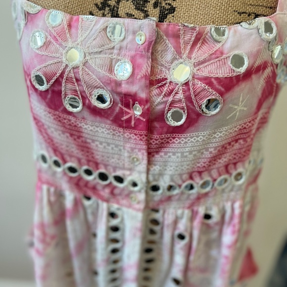 Juliet Dunn Fuchsia/White Tie Dye Dress These dresses are over $400 now - Picture 4 of 8